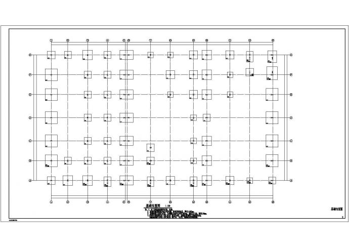 7度抗震单层钢框架4S店结构施工图_图1