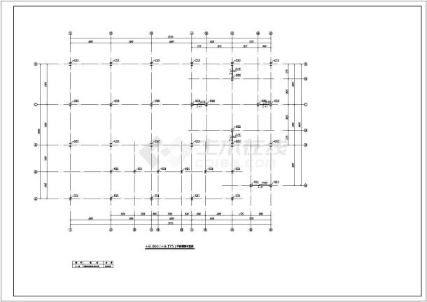 五层独立基础钢框架厂房结构施工图（6度抗震）-图一