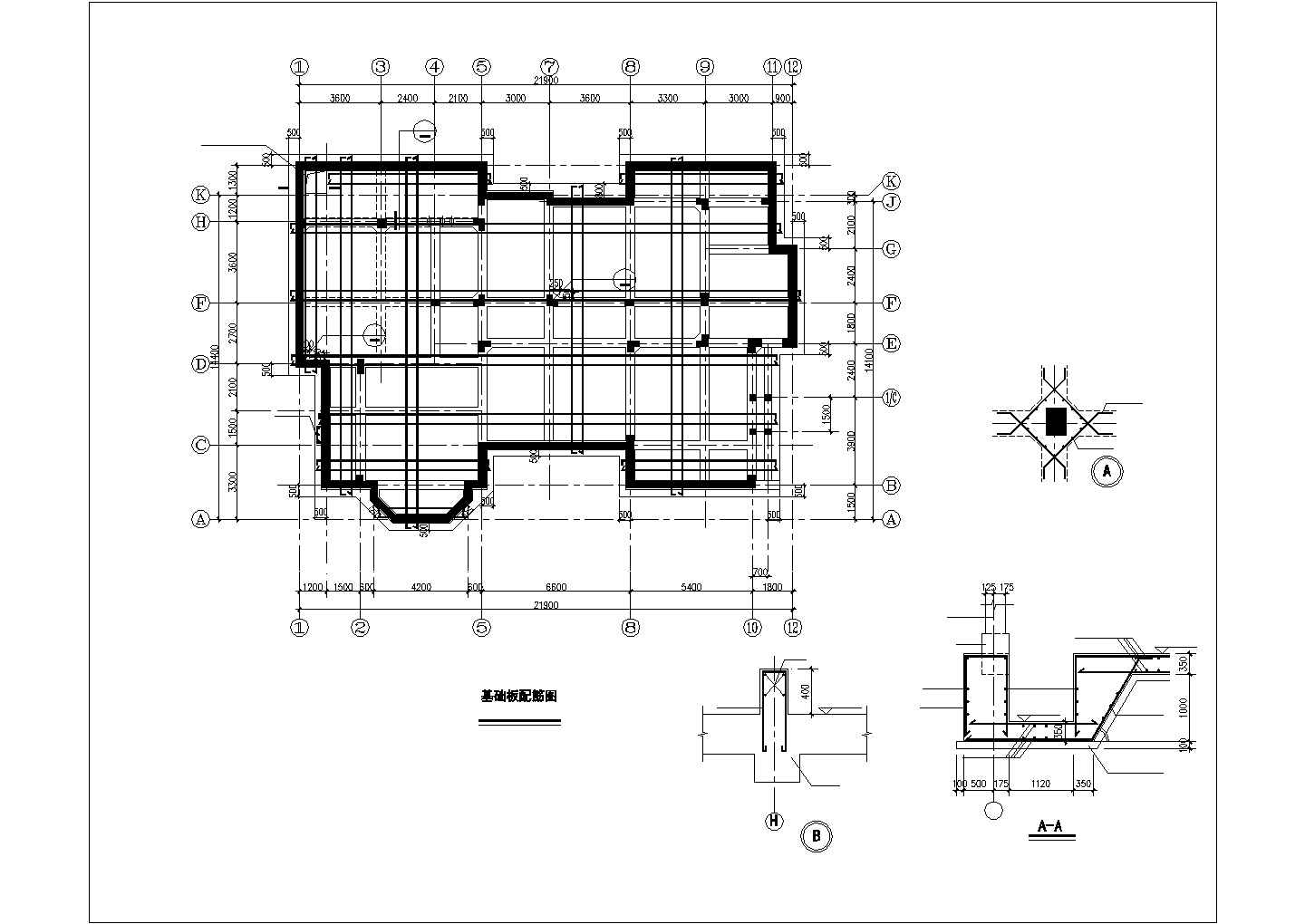 某市高档三层框架结构别墅建筑结构设计图纸