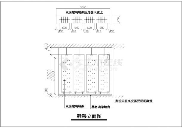 某地区运动专卖店装修设计施工详图-图二