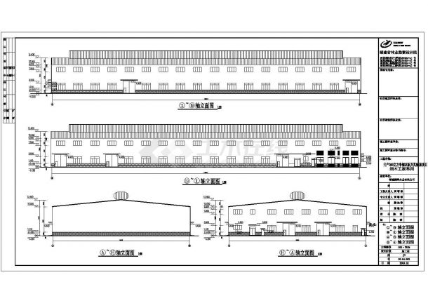 工厂细木工板车间结构设计CAD图-图二