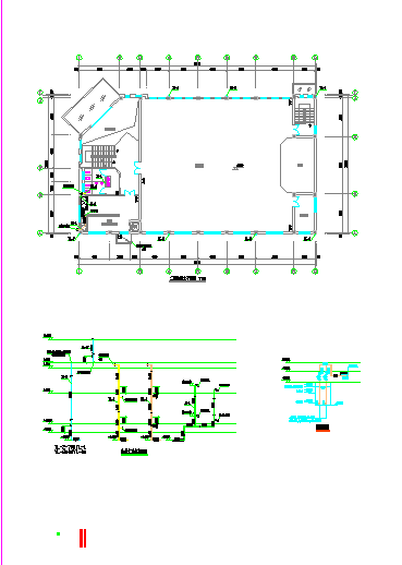 洪智村喜事用房给排水设计图纸（建筑面积2154.45平方米 地上2层 地下1层 ）-图二