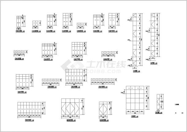 洪智村文化用房建筑施工图（建筑面积2154.45平方米 地上2层 框架结构）-图二