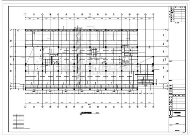 某六层框架中心卫生院病房综合楼结构设计图-图二