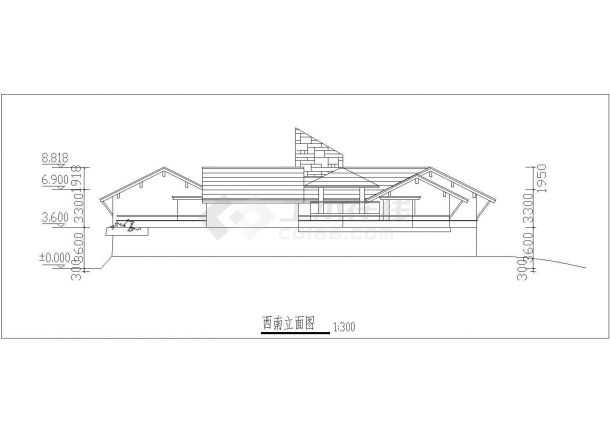 带温泉游泳池、二层豪华总统别墅建筑设计图-图一