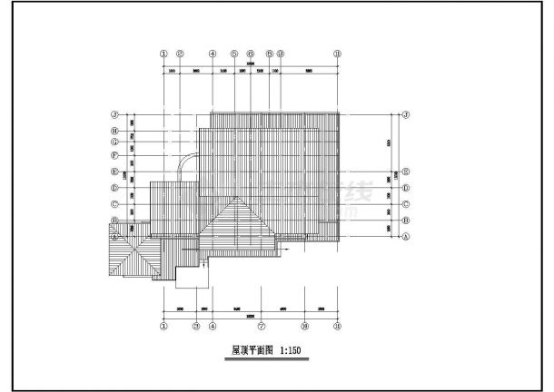 某地中式豪华二层房屋建筑设计图纸-图二