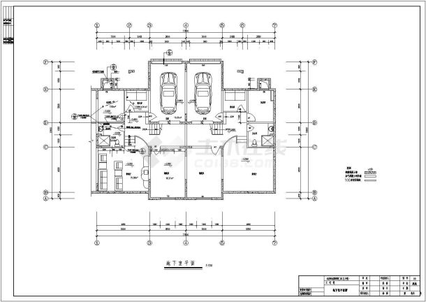 中式双拼自建三层房屋建筑设计图纸-图二