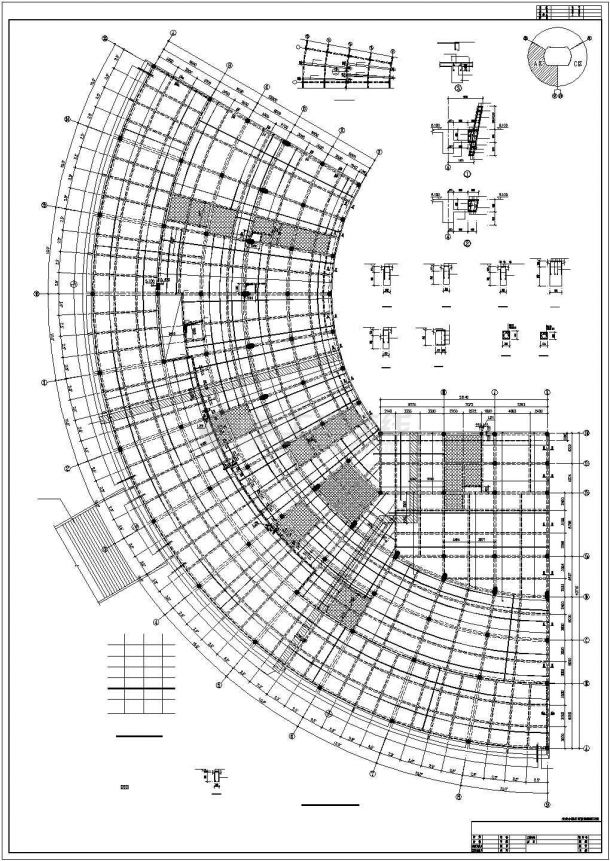安徽某框架体育馆结构设计图-图二