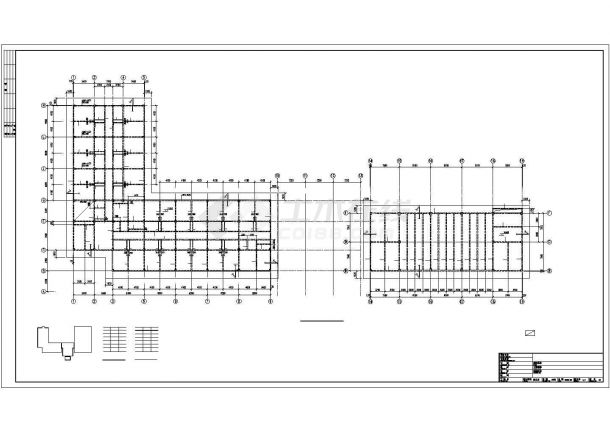 宜都某4层框架结构酒店结构设计图-图二