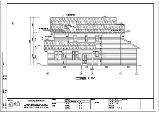 轻型木结构别致舒适二层农村房屋建筑设计图-图二