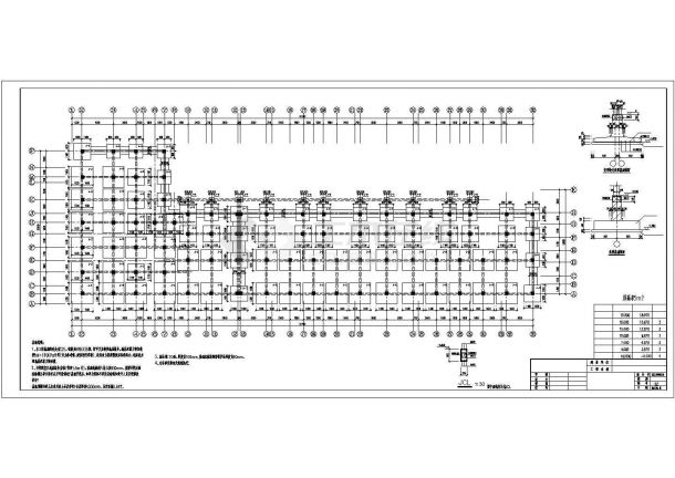 【湖北】底框独立基础商住楼结构施工图（6度抗震）-图二