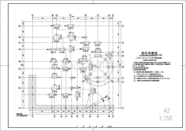 【上海】两层框架结构别墅结构施工图-图一