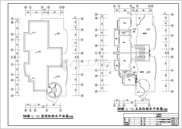 某地区住宅楼全套给排水施工设计图-图一