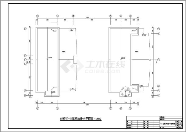 某地区住宅楼全套给排水施工设计图-图二