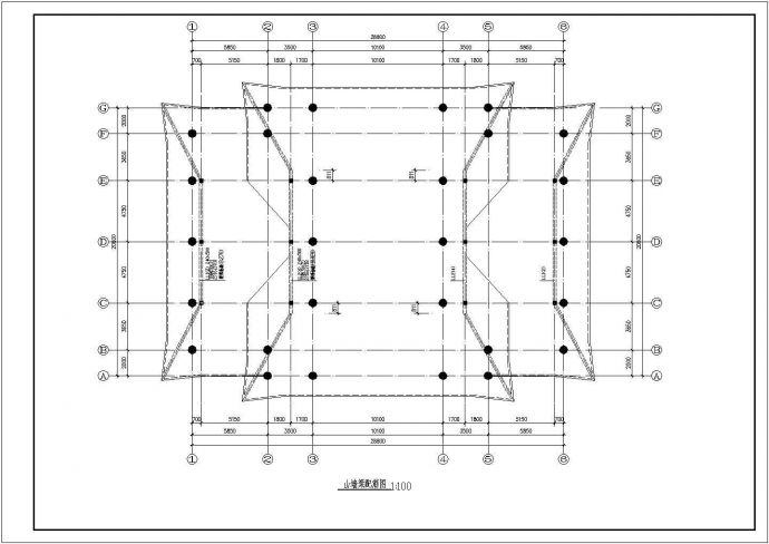 三层桩基础老年活动中心框架结构施工图_图1