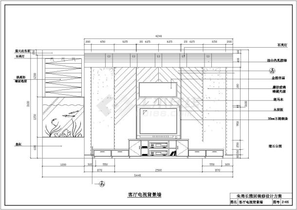 某住宅小区室内装修设计图纸（共16张）-图一