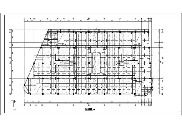 某12层框架剪力墙商住楼结构全套结构图-图二