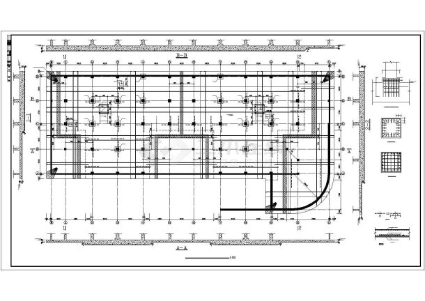 某15层带1层地下室框架高层商住楼结构图-图一