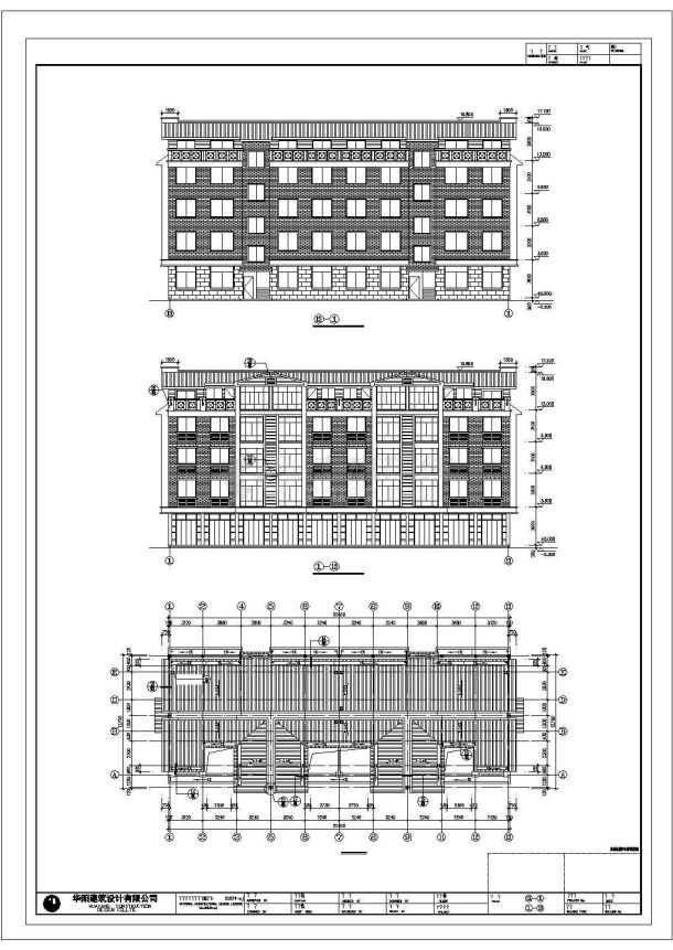 义乌某4层加阁楼框架结构住宅施工图-图二