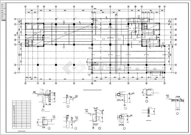 苏州某15层带人防车库框架剪力墙高层结构图-图二