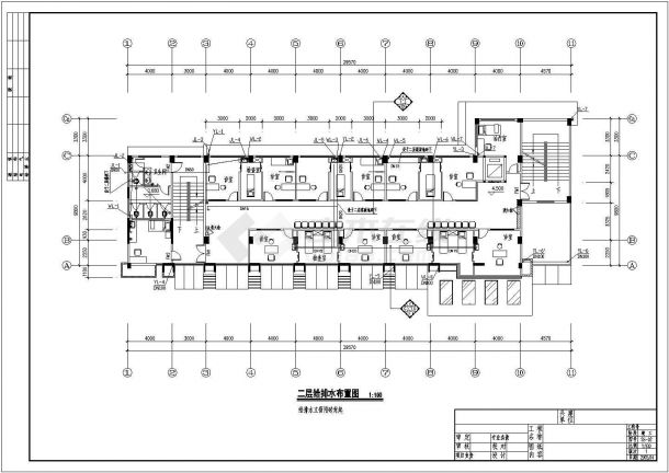 某地计划生育服务站建筑给排水施工设计图-图二