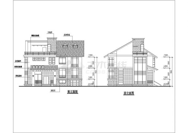 某地市11套自建别墅建筑设计施工图纸-图一