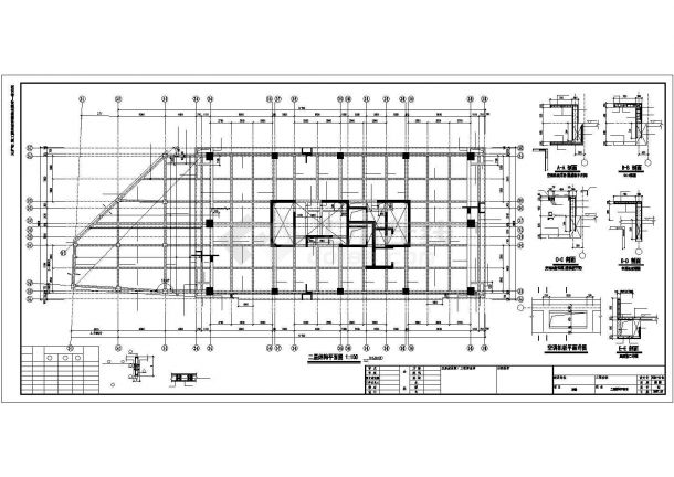 二层公寓架结构CAD设计图-图二