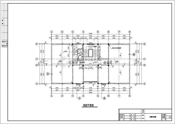 某1236.3平方米三层框架办公楼建筑结构图纸及PKPM电子计算书-图一
