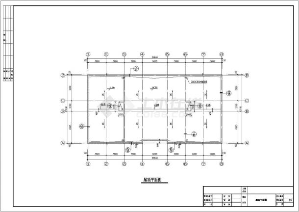 某1236.3平方米三层框架办公楼建筑结构图纸及PKPM电子计算书-图二