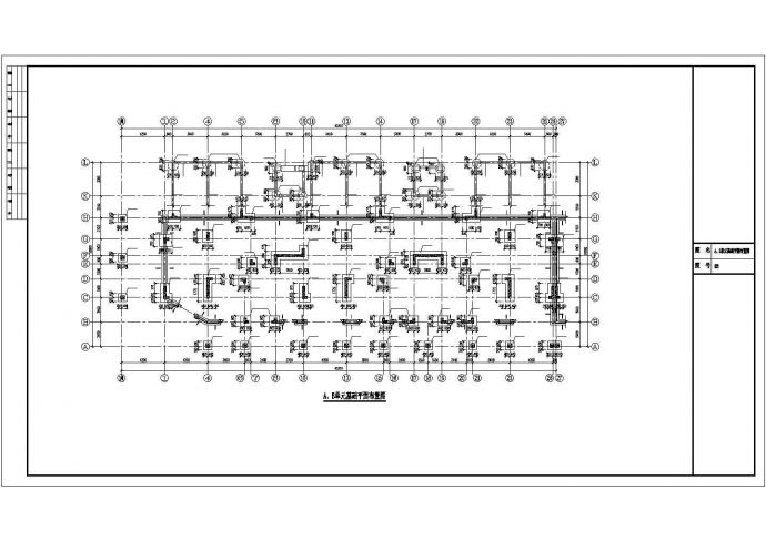 某五层异形柱框架花园洋房结构图纸_图1