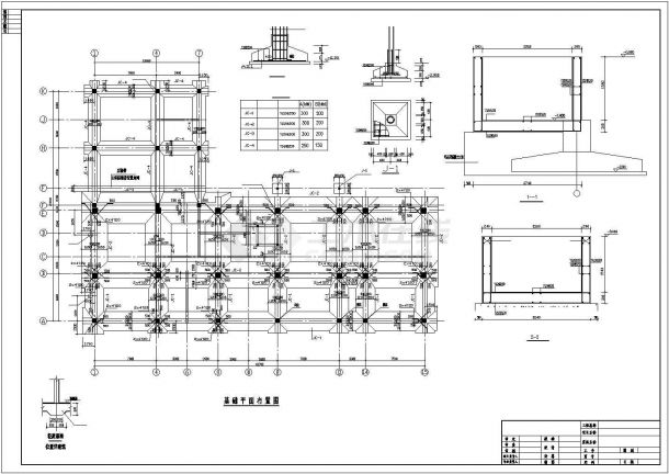 石家庄某6层产品检测中心办公楼建筑结构图-图二