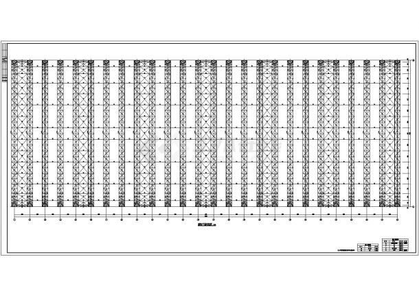 空间管桁架车间钢结构施工图（6度抗震）-图一