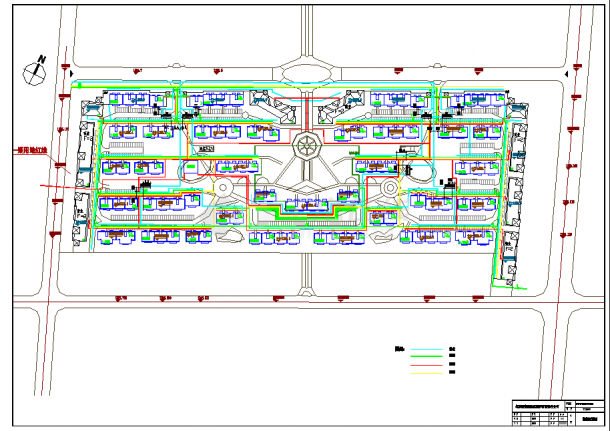 小区设计外管网CAD布置参考详图-图一