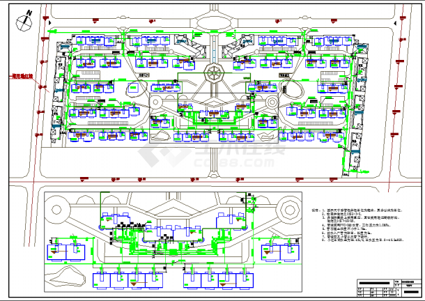 小区设计外管网CAD布置参考详图-图二