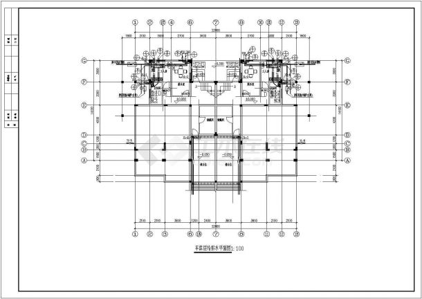 某地二层别墅全套给排水设计施工图纸-图二