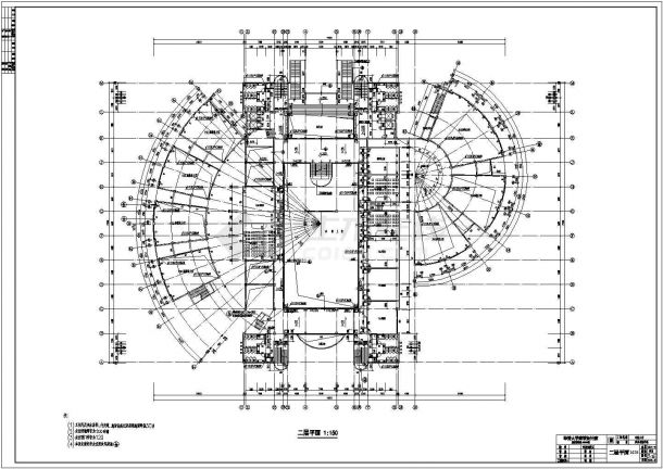 某十层框架结构教学楼建筑设计方案图纸-图二