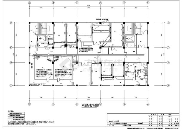 [云南]6149.14㎡六层妇幼保健医院全套电气图（2014年新火规）-图二