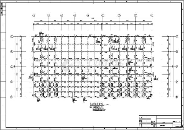 【东莞】53米跨桩基础门式钢架厂房结构施工图-图一
