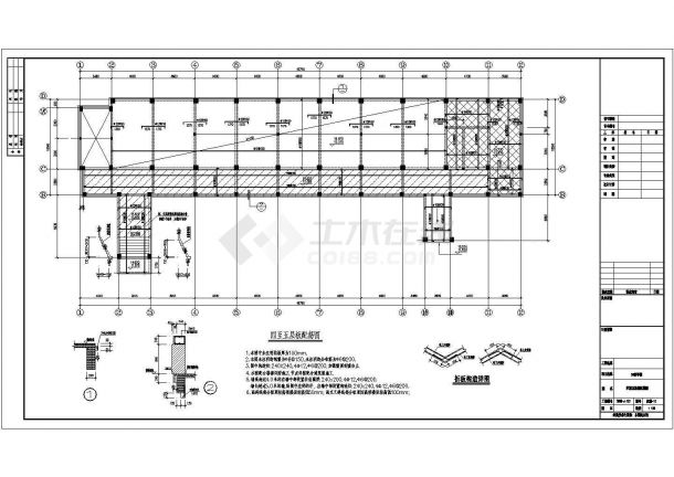 新疆某六层框架教学楼建筑施工图纸-图二