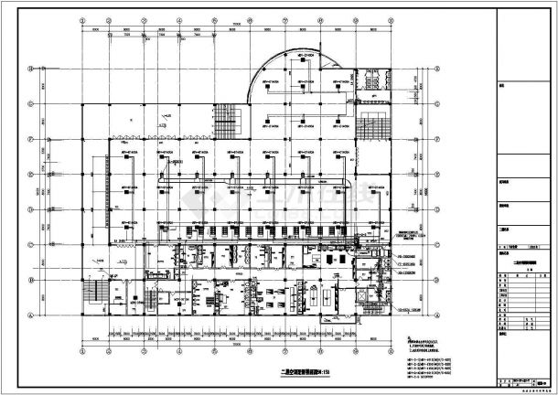 某地区某服务中心空调设计施工图纸-图二