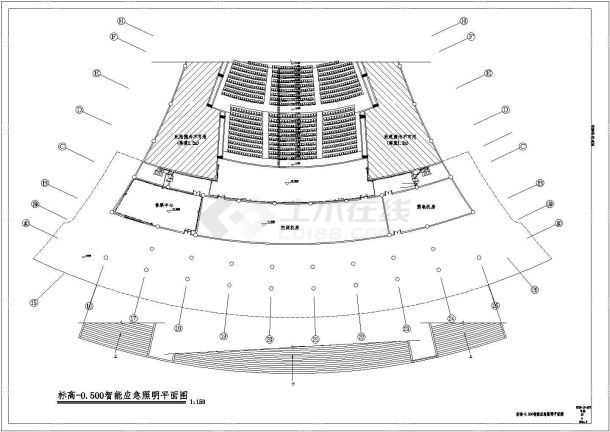 [湖南]31000㎡三层甲级设计院甲级大剧院全套电气图纸65张-图二