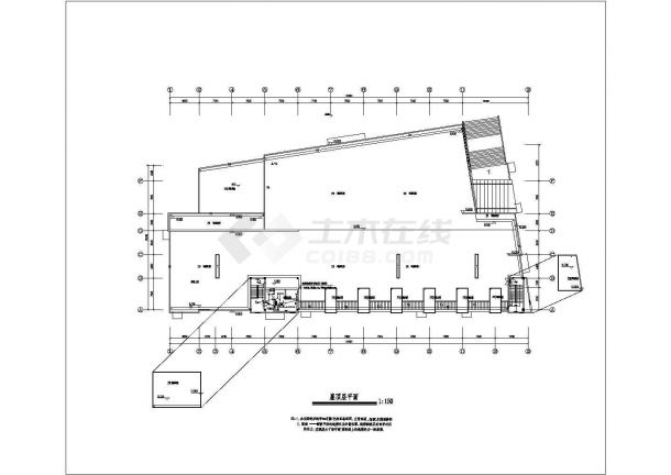【浙江】5391㎡某学院两层食堂电气设计施工图-图一