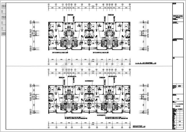 【内蒙古】某钢筋混凝土结构十一层住宅楼电气施工图-图二