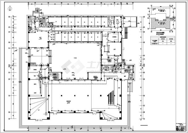 [湖南]13000㎡三层甲级设计院展览馆全套电气图纸35张-图二
