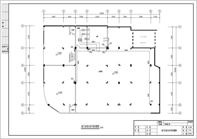 某地九层商住大楼消火栓设计施工图纸_图1