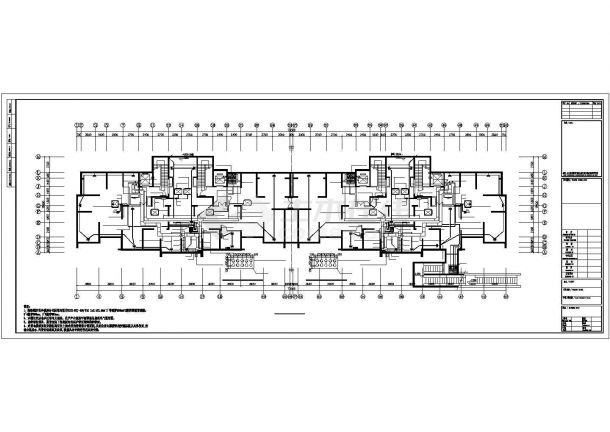 [江苏]28337㎡三十一层城市综合体之住宅项目全套电气图纸（户型大样）-图一