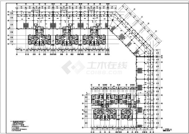 海南某地17层带商业住宅楼建筑图(总建筑面积20731.51平方米 剪力墙结构）-图二