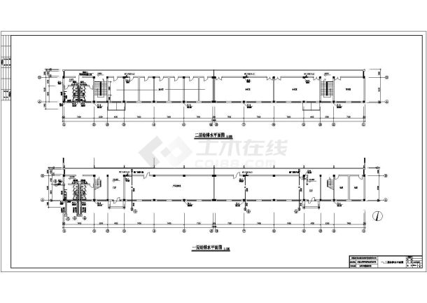 某机械设备制造厂厂房给排水设计图-图二