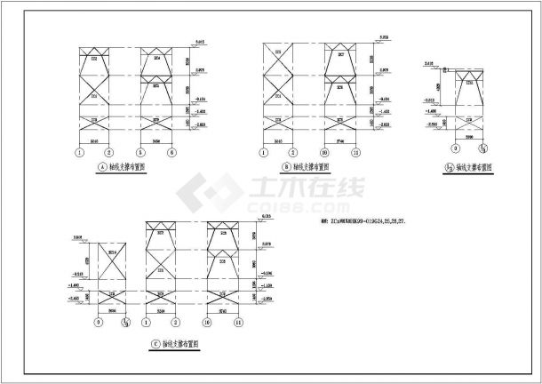 二层独立基础钢结构厂房结构施工图（最大跨度10.4m）-图一