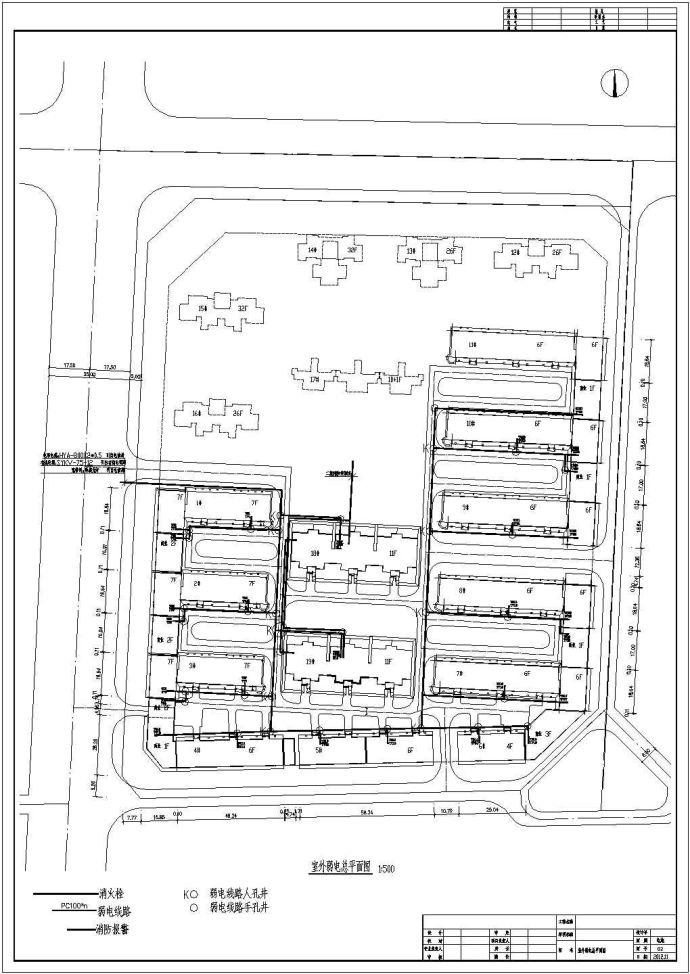 [成都]某高层住宅小区室外电气施工图纸_图1